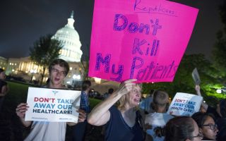 Protesters Healthcare