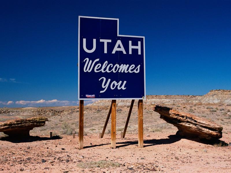 Road sign in Utah