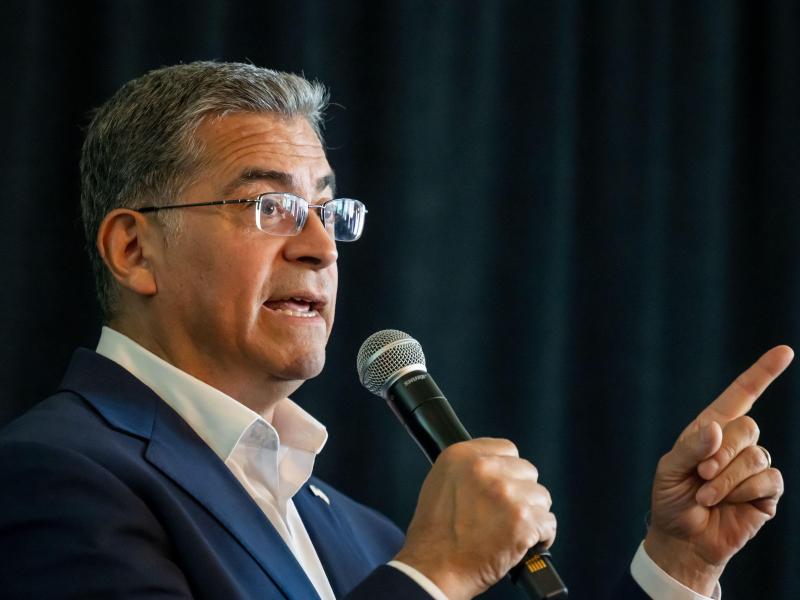 California Democratic gubernatorial candidate Xavier Becerra