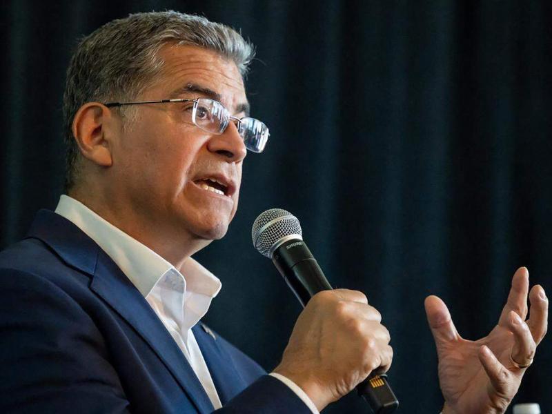 Former Rep. Xavier Becerra speaks