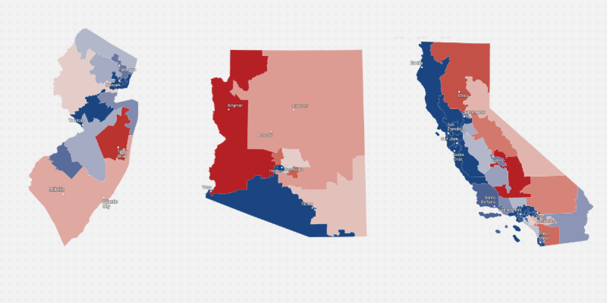 New Maps and 2022 Ratings: Arizona, California, New Jersey | Cook ...